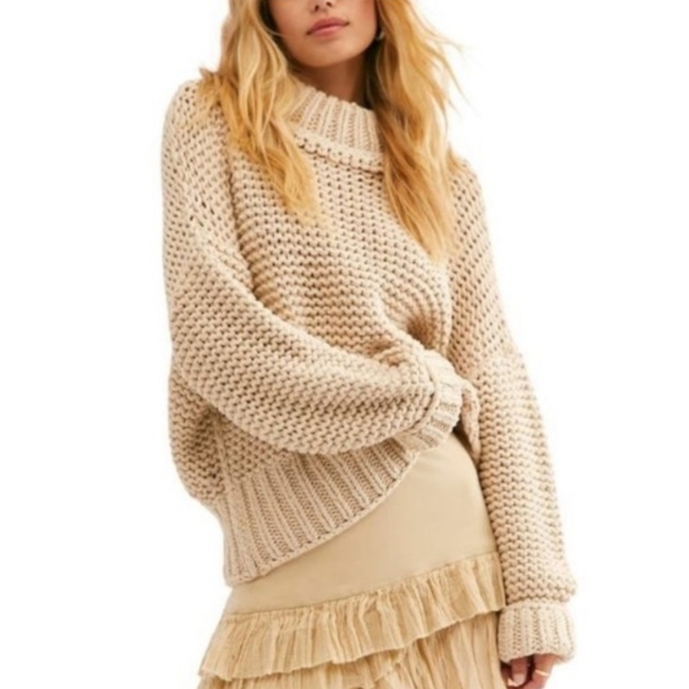 Free People My Only Sunshine Sweater, Size Large, NWOTs